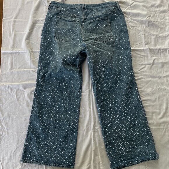 Good American Sky Blue Wide Leg Jeans - Picture 10 of 10